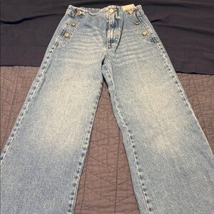 Zara Light Blue Flare Jeans